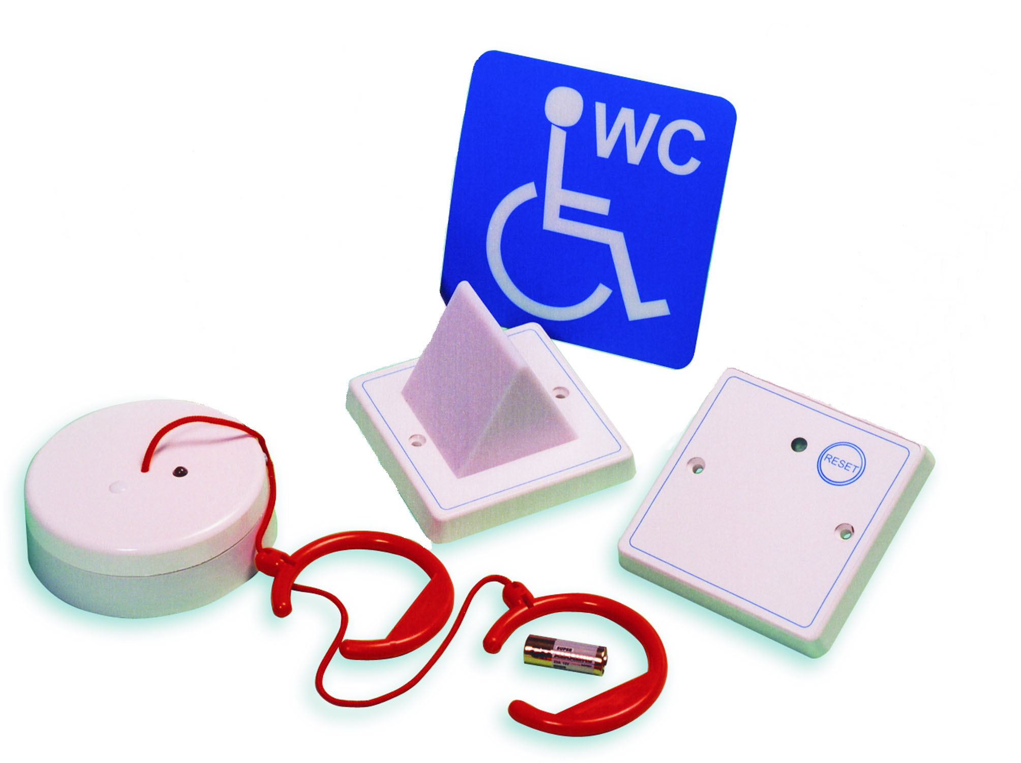 Sans fil Attraction Magnétique Système d'alarme Cordon handicapés salle de bain toilettes d'urgence sécurité 